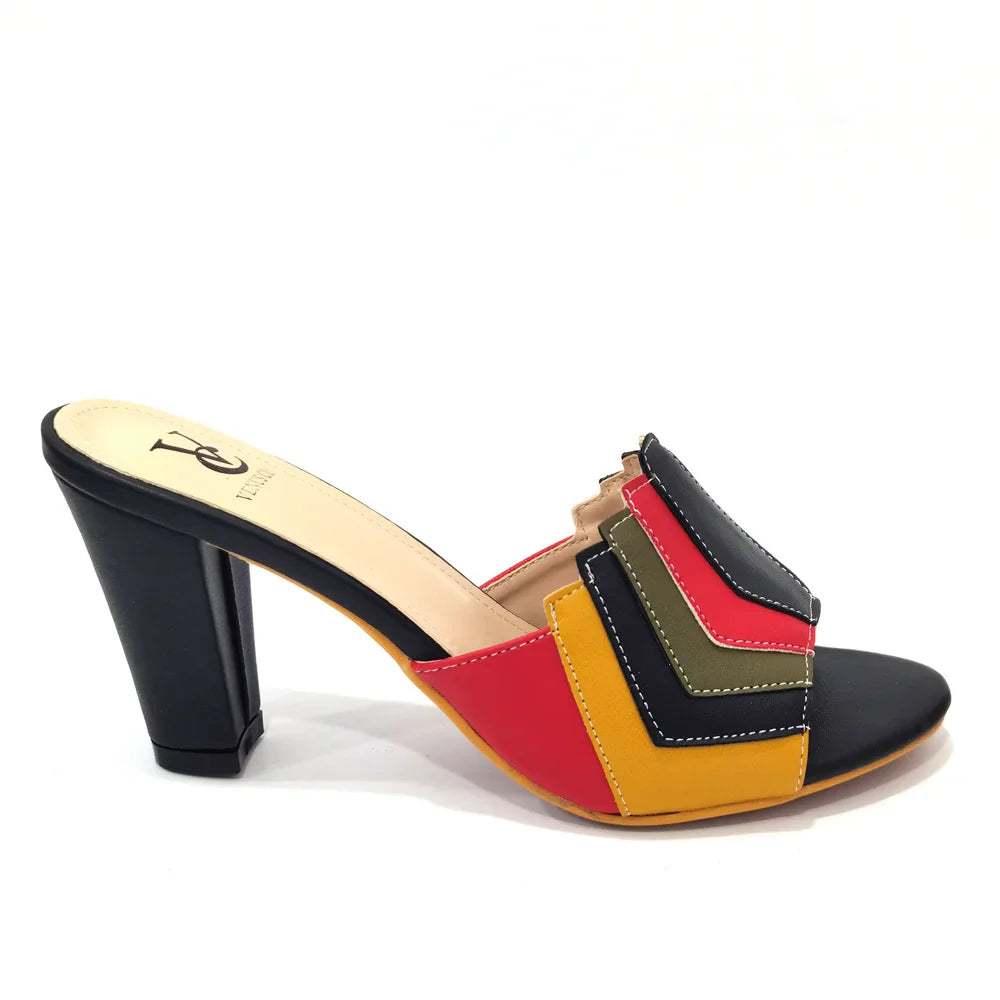 Black Color Comfortable Heels Italian Lady Shoes with Matching Bag for African Women Shoes and Bag Set