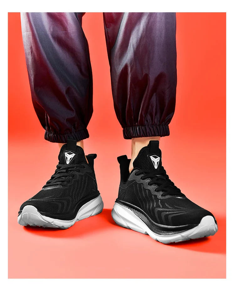 Tênis de Corrida Masculino com Placa de Carbono e Amortecimento de Ar, Tênis Esportivo Feminino Macio e Robusto, Sapatos Casuais para o Dia a Dia e Caminhada ao Ar Livre