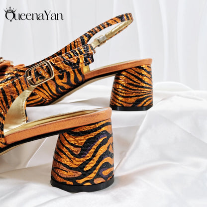 Women Elegant Gold High Heel Shoe and Matching Bag Set with Rhinestone Accents Stylish Peep Toe Design for Party
