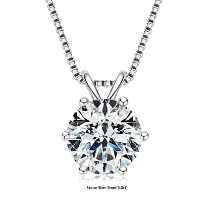 Pendant Necklaces S925 Sterling Silver Solitaire Necklace Chains For Women Jewellry Gifts