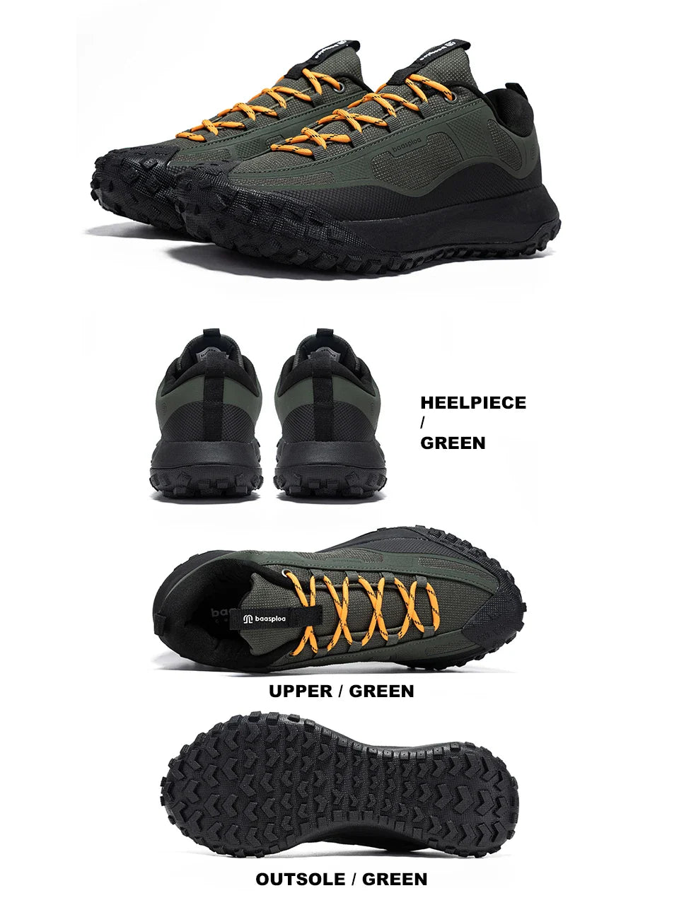 Hiking Shoes Men Outdoor Waterproof Camping Resistant Non Slip Sneakers Male Casual Lightweight Lace-Up Walking Shoes