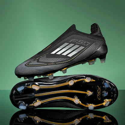 New Men Soccer Shoes Outdoor Sport Football Boots Training Breathable Match Boys Adult Cleats Non Slip Long Spikes Comfortable