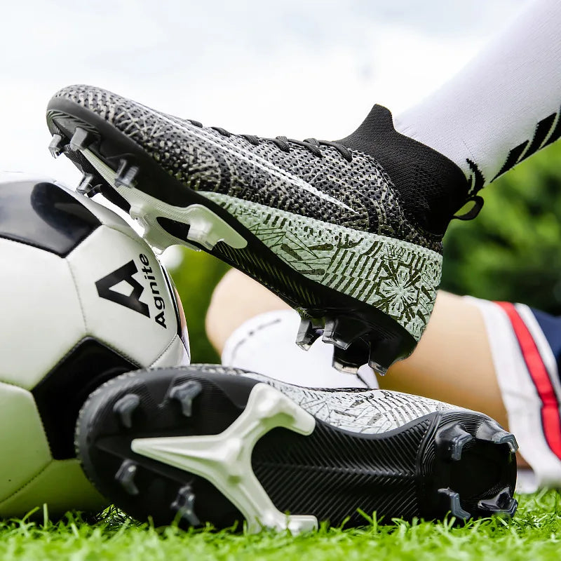 Hot-Selling Football Boots Men's Soccer Cleats TF/FG Wear-Resistant Training Shoes Outdoor Non-Slip Sneakers Size33-46