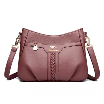 Genuine High Quality Soft Leather Women's Handbag Trend Designer Female Crossbody Bag Casual Shoulder Messenger Handbags 2024