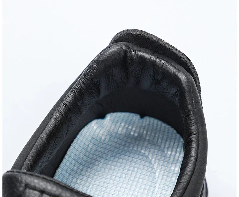 New Spring  Autumn Men's Casual Shoes British Middle aged Dad Shoes Fashion Business Leather Shoes