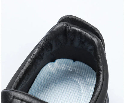 New Spring  Autumn Men's Casual Shoes British Middle aged Dad Shoes Fashion Business Leather Shoes