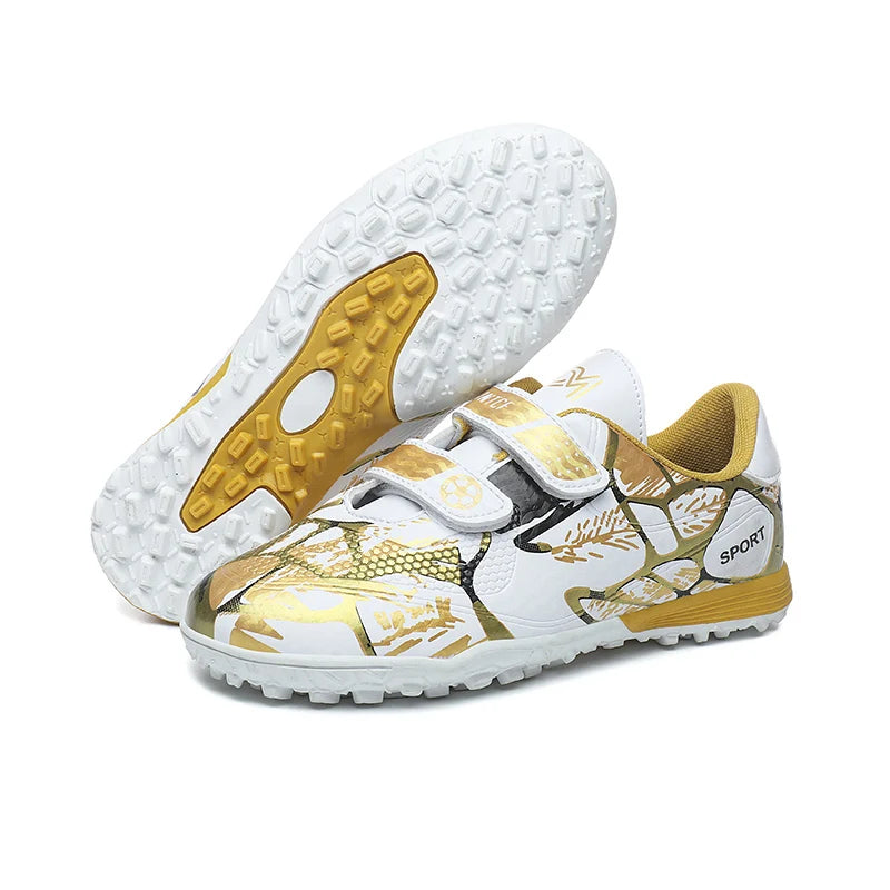Kids Soccer Shoes Society TF/FG School Football Boots Cleats Grass Sneakers Boy Girl Outdoor Athletic Training Sports Footwear