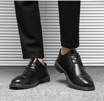 High Quality Italian Luxury Brand Lace-Up Non-slip Men Driving Shoes Leather Men Casual Shoes Breathable formal Mens Dress Shoes