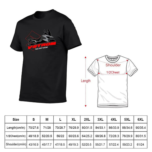 VSTROM TOURISM RED T-Shirt hippie clothes for a boy anime clothes cheap stuff vintage t shirt men