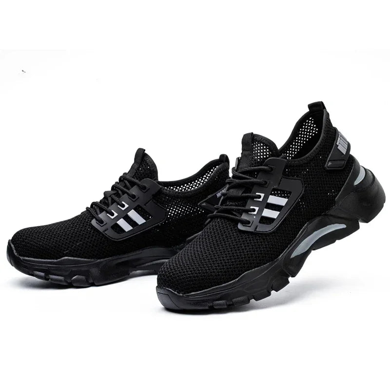 Work Sneakers Steel Toe Shoes Men Safety Shoes Puncture-Proof Work Shoes Boots Fashion Indestructible Footwear Security
