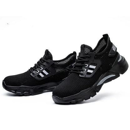 Work Sneakers Steel Toe Shoes Men Safety Shoes Puncture-Proof Work Shoes Boots Fashion Indestructible Footwear Security
