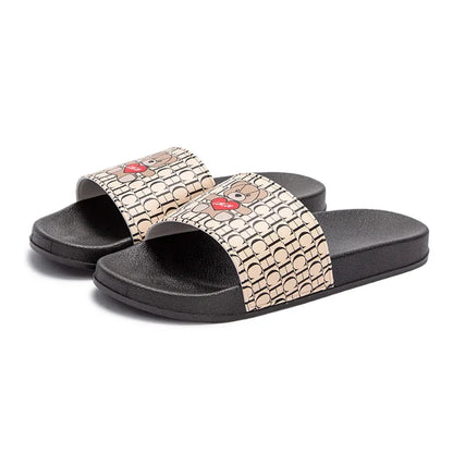Woman Middle Heel Slippers Luxury Brand Women's Shoes Retro Design 2025 Summer New