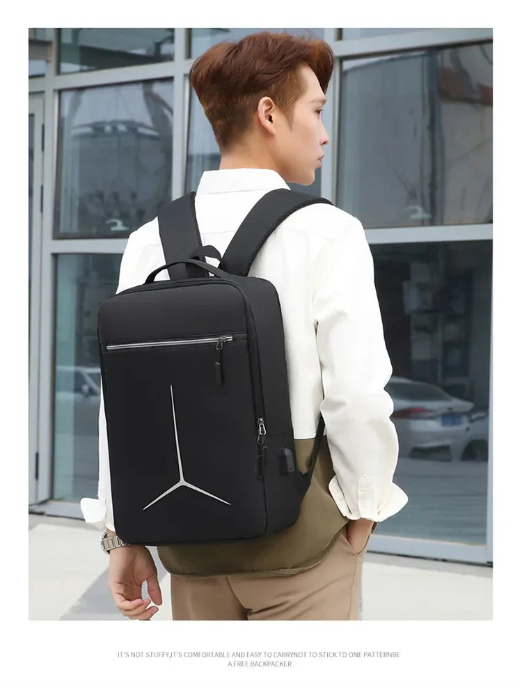 New Anti-theft USB Waterproof Hard Case Travel Smart Laptop Motorcycle Backpack Man EVA Fashion Business Men's Shell Backpack