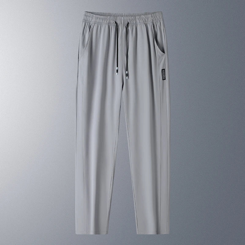 Running Pants Cooling Summer Ice Silk Pants Soft Stretchy Pant Loose Casual Quick-Dry Workout UV Protection Lightweight Trousers