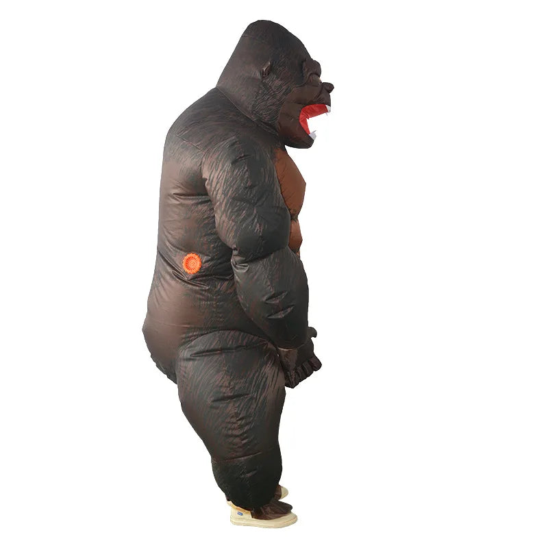 Inflatable King Kong orangutan Costume Cosplay costume Mascot Animal Monkey For Halloween Purim Carnival Fancy Dress Adult Kid