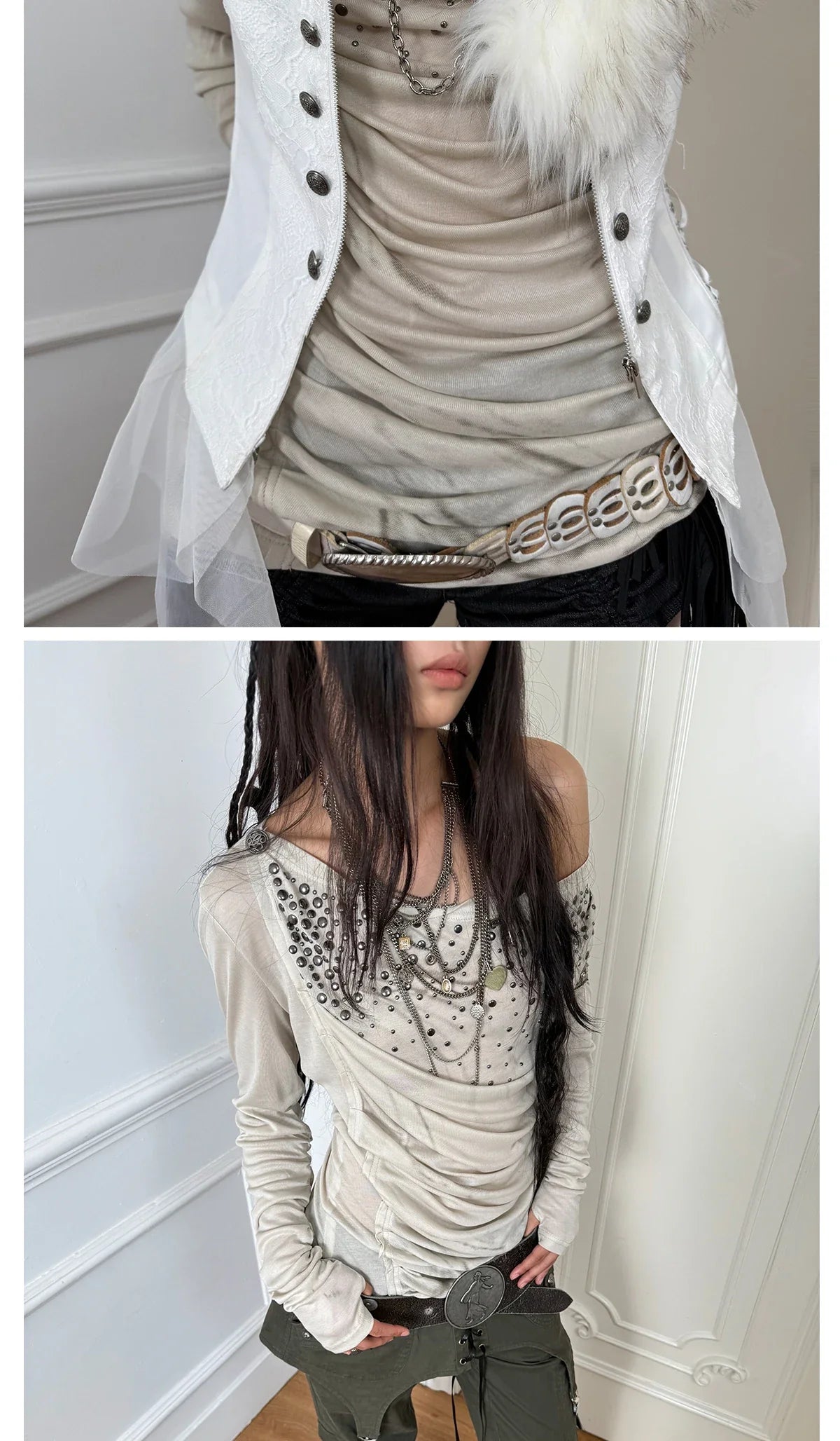 Aesthetics Off Shoulder Tops Trashy Y2k Diamonds Print T-shirt Vintage 2000s Style Streetwear Punk American Retro