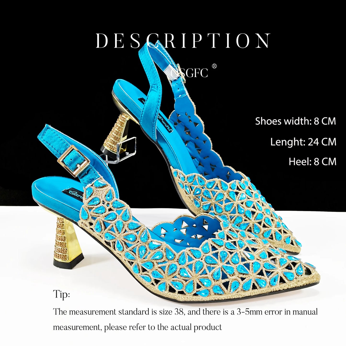 Fashion Design Heart Shape Three-Dimensional Hard Bag and Sexy Stiletto Shoes Shiny Rhinestones