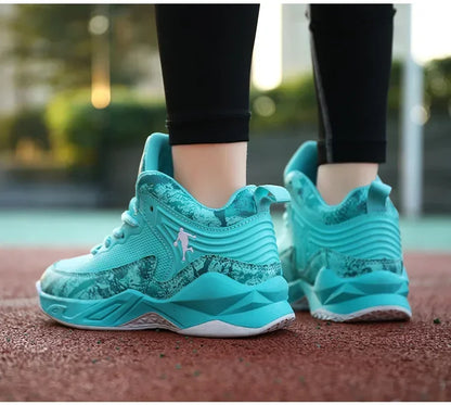 2025 Basketball Shoes for Kids Sneakers New Boys Brand Thick Sole Non-slip Children Sports Shoes Child Boy Basket Trainer Shoes