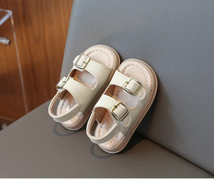 2024 Children Sandals for Girls and Boys Summer New Fashionable Korean Style Comfortable Soft Sole Casual Cute Baby Beach Shoes