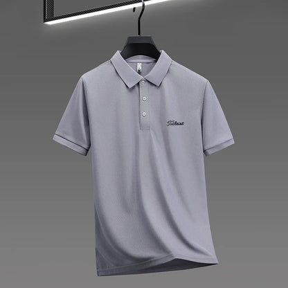designer men's high quality brand short sleeves polo shirt lapel letter printing ventilate t-shirt business leisure men's wear