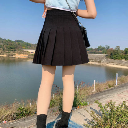 Mini Skirts Womens 2025 Summer Japanese School Pleated Skirts High Waist Kawaii Cute Pink Plaid Skirt Uniform Harajuku Jupe