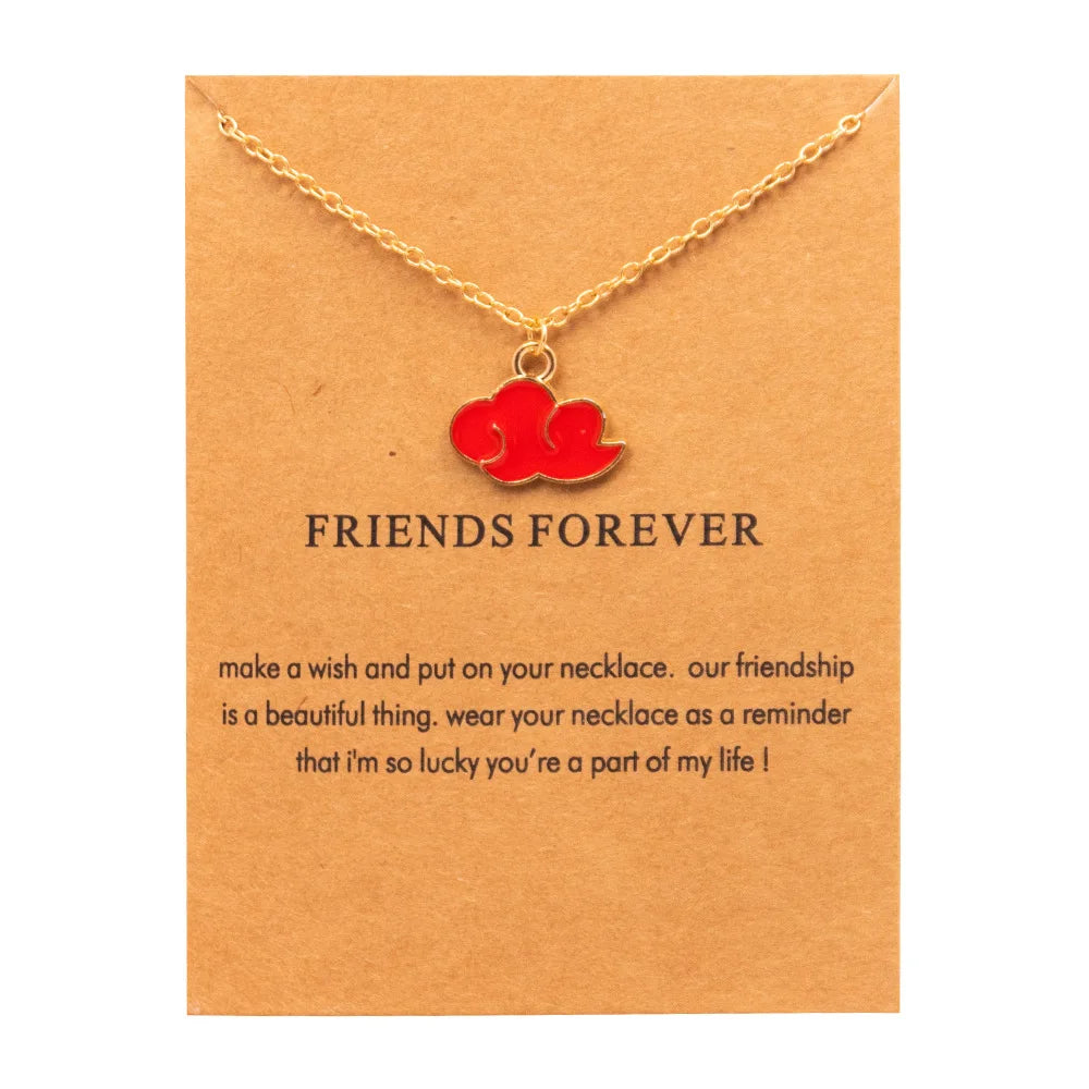 New Trendy Alloy Cute Elegant Sun Love Star Leaves Clover Unicorn Luck Pendant Necklaces for Women Fashion Accessories Jewelry