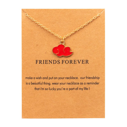 New Trendy Alloy Cute Elegant Sun Love Star Leaves Clover Unicorn Luck Pendant Necklaces for Women Fashion Accessories Jewelry