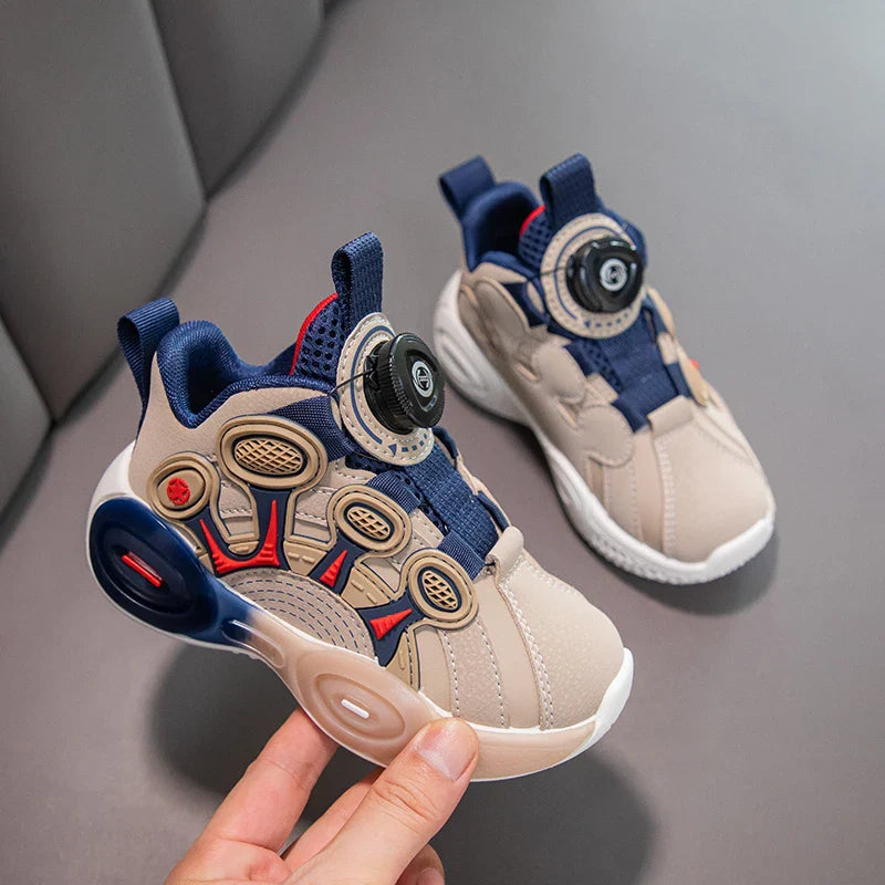 Children Fashion Sneaker Boys Casual Shoes Leather Flat Student Walking Shoes Outdoor Girl Basketball Sports Footwear Zapatillas