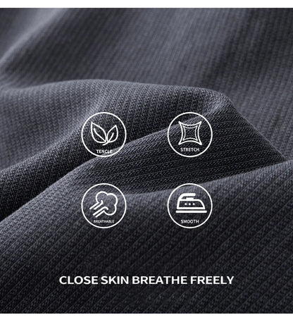 Business Straight Men's Pants Fashion Comfortable Brand Lyocell Soft Trousers Classic Simple Regular Solid Color Slim Pants