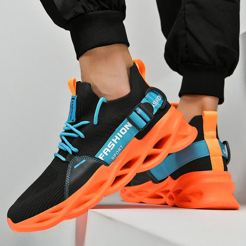 Tênis Masculino de Malha Respirável Casual Sapatos Masculinos Unissex Leve Macio Sola Grossa Buraco Sapatos de Casal Tênis Atlético Sapatos Femininos