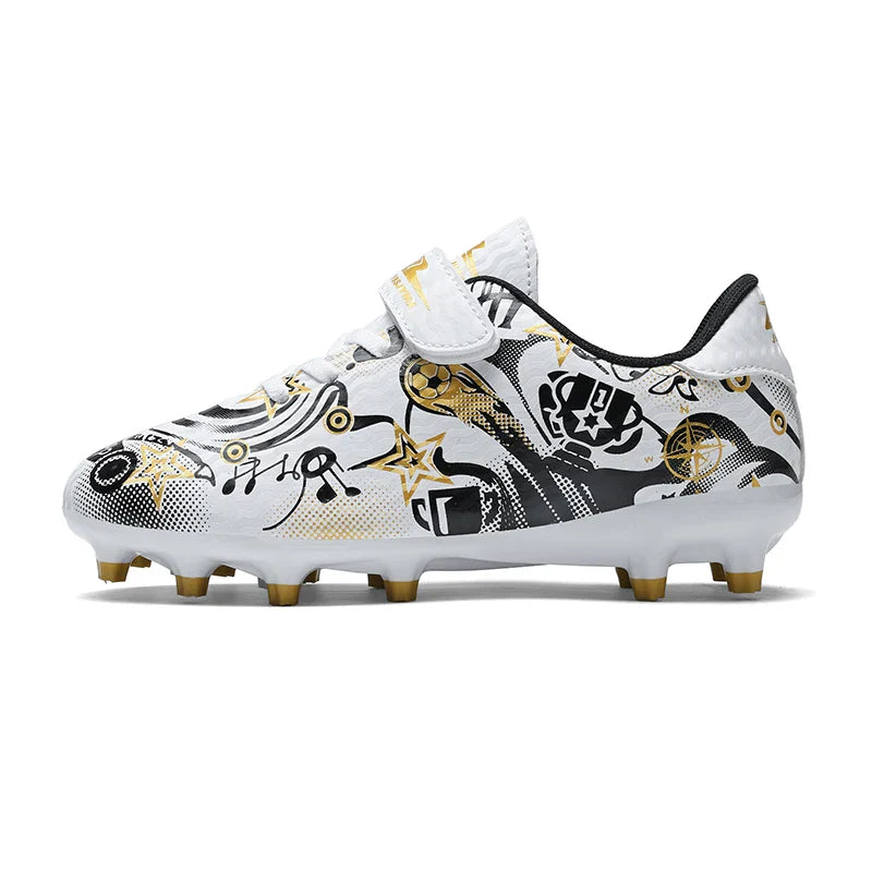 New Youth Soccer Shoes Kids Football Boots Professional Training Non-Slip Indoor Outdoor Futsal Cleats Sneakers Breathable 28-39