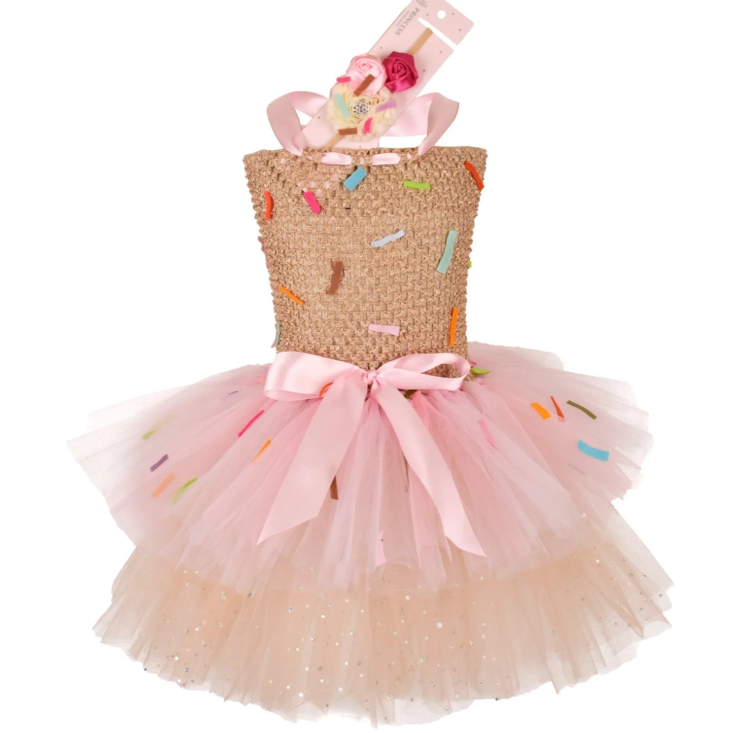 Girls Candy Fairy Lollipop Cosplay Carnival Costume Toddler Purim Rainbow Vestidos Girls Birthday Party Dress