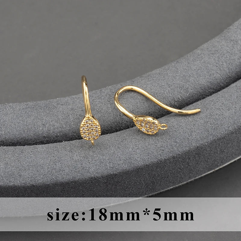 20pcs/lot M800 jewelry accessories,pass REACH,nickel free,18k gold plated,copper,connector,diy earrings,jewelry making