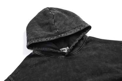 Mens Berserk Hoodies Gothic Print Vintage Washed Hoodie Hip Hop Streetwear Cotton Sweatshirts Harajuku Casual Hooded Pullover