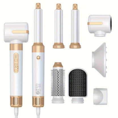 7 In 1 Hair Dryer Brush Brushless High Speed Hair Dryer with Diffuser Ionic Blow Dryer Hot Air Styling Comb Hair Curler