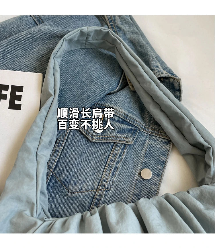 Hot Selling Fashion Nylon Pleated Women's Crossbody Bag 2026 New Casual Trend Versatile Large Capacity Tote Women's Shoulder Bag