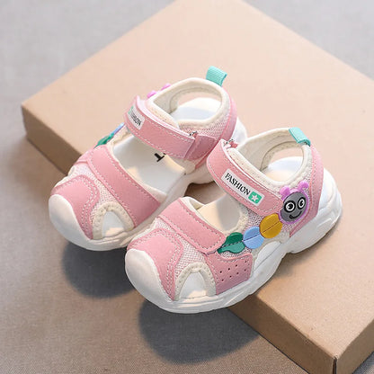 2026 Summer Girls Kids Sandals Soft Comfortable Closed Toe Protective Sandals,Cartoon Colorful Cute Shoes Kids Summer Boys Girls