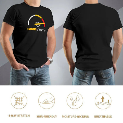 Saab Turbo Boost Gage T-Shirt Aesthetic clothing customs design your own men tshirt