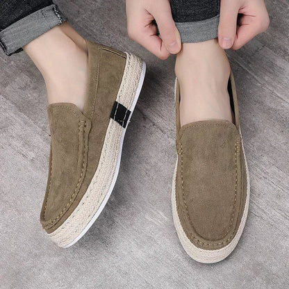 Calçados Masculinos Leves Casuais, Tênis Masculino Respirável para Caminhada, Mocassins, Sapatos Preguiçosos, Sapatos de Condução Antiderrapantes, Sapatos Confortáveis de Pano