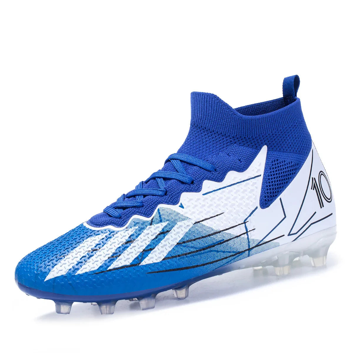 Limited high-top soccer boots FG spikes and TF broken nails Unisex style are available in 3 colors football boots sneakers