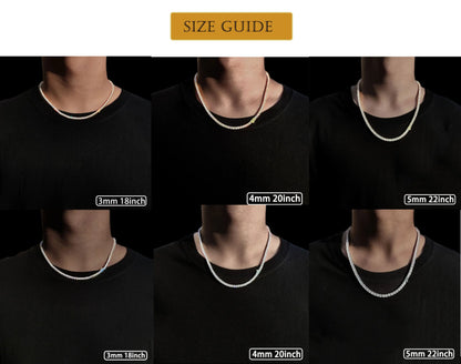 Hip Hop Jewelry Cubic Zirconia Iced Out Tennis Chain Iced Out 18k Gold Plated Bling Necklace For Women Free Custom Laser Logo