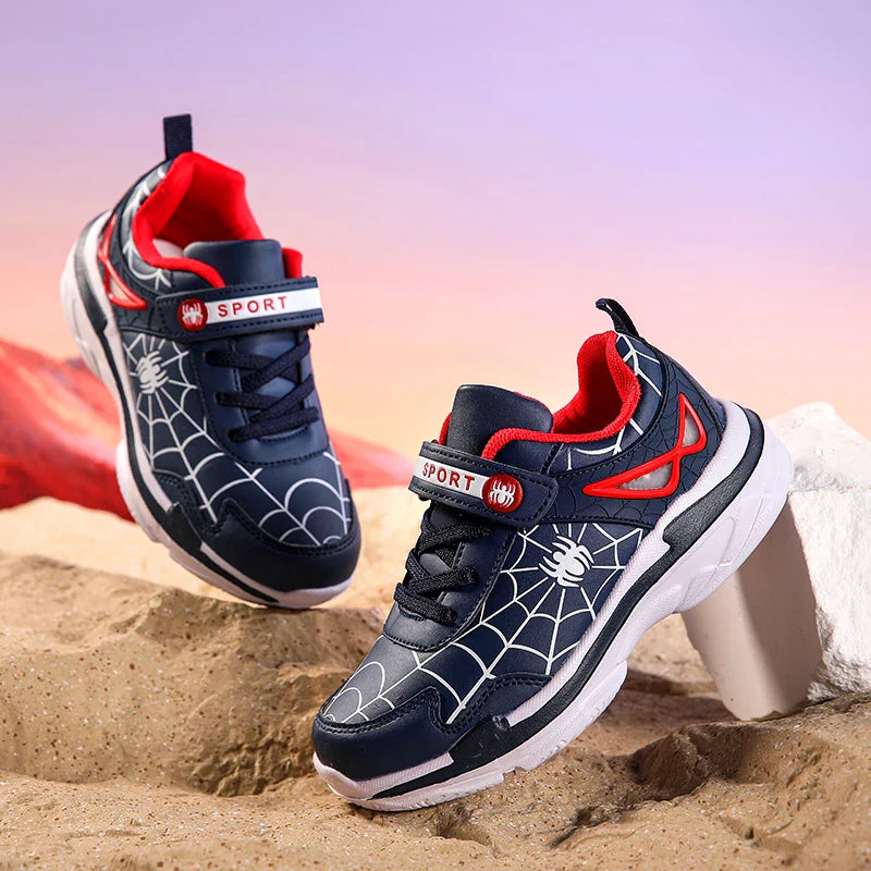 A pair of children's four-season leather sport shoes, soft, comfortable, wear-resistant casual shoes, size 26-38，BH-828