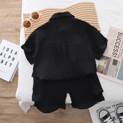 New Summer Baby Clothes Suit Children Boys Casual Letter T Shirt Shorts 2Pcs/Sets Kids Outfits Toddler Costume Infant Tracksuits