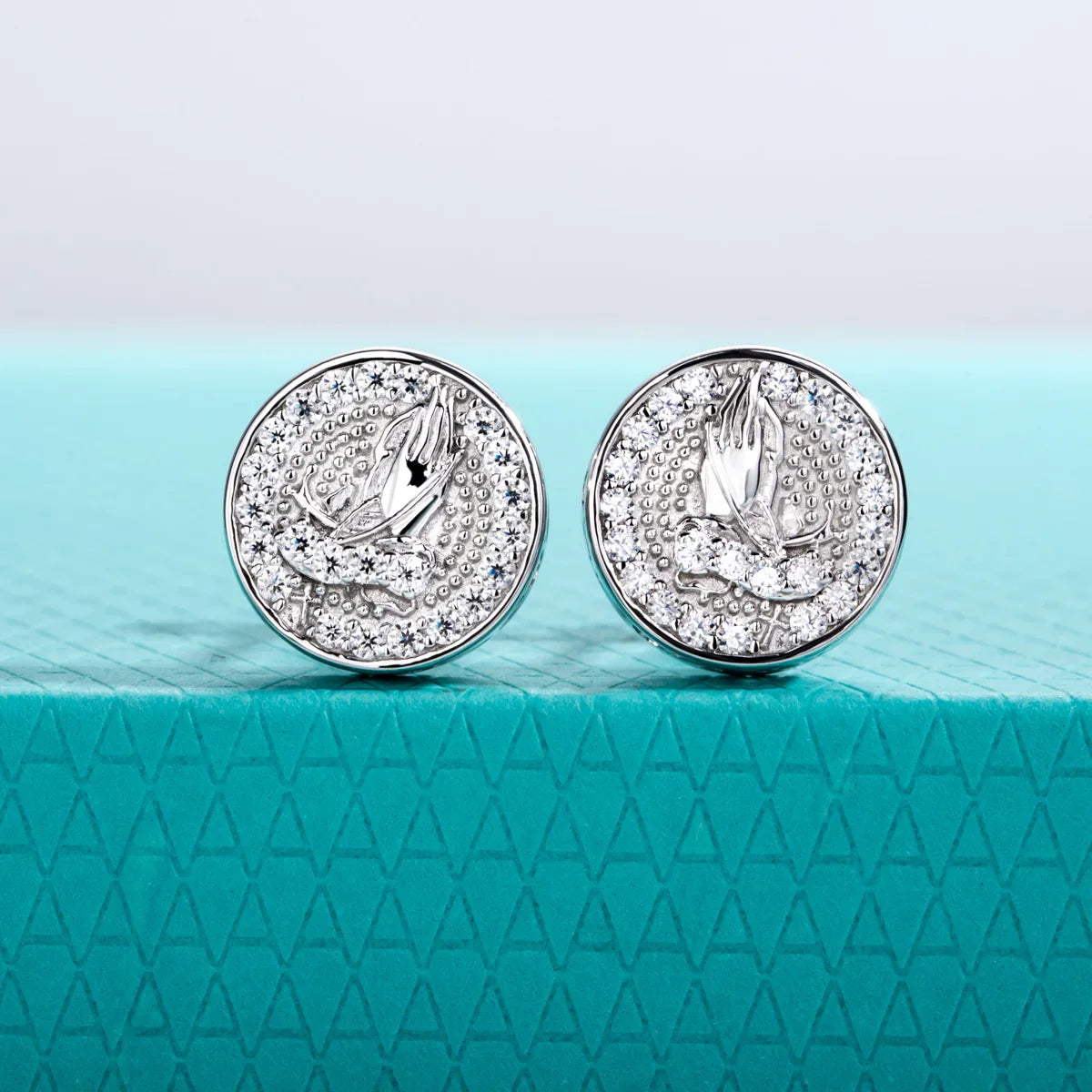 0.29cttw Moissanite Iced Out Stud Earrings 925 Sterling Silver Earring New Age Dope Hip Hop Jewelry for Men And Women