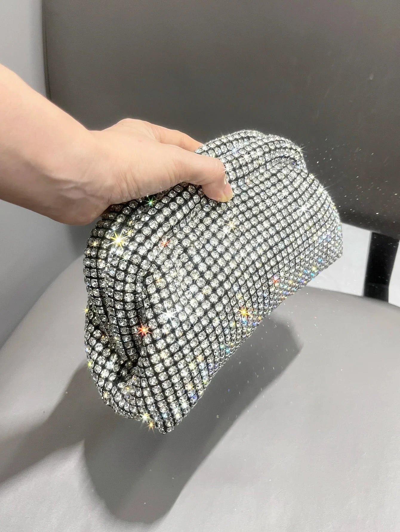 Luxury Designer Rhinestones Clutch Purse Bag for women handle bag Shoulder Bag Purse evening bag banquet bag