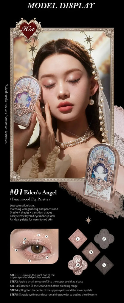 Little Angel Collection Makeup Gift Box Eyeshadow Blush Cream Matte Lipstick Full Kit All