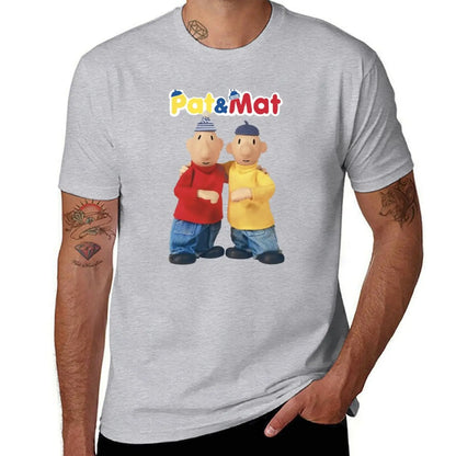 Pat & Mat T-Shirt customs quick drying blacks sports fans mens vintage t shirts