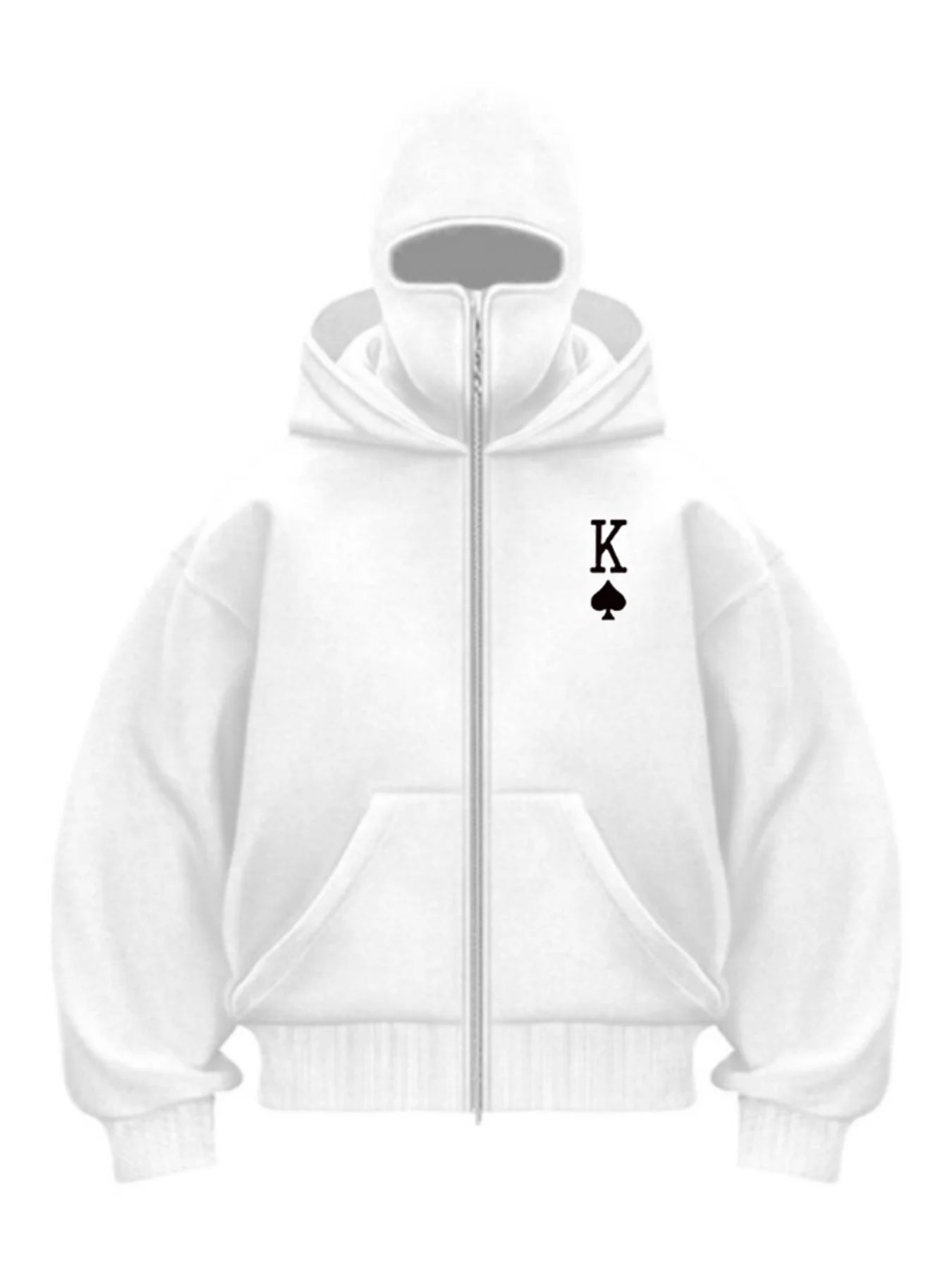 Autumn Men Balaclava Y2K Gothic Harajuku Winter New Item Double Hooded Sweatshirt Men's Hooded Mask Zipper Sportswear Women