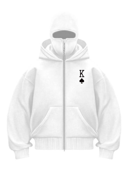 Autumn Men Balaclava Y2K Gothic Harajuku Winter New Item Double Hooded Sweatshirt Men's Hooded Mask Zipper Sportswear Women