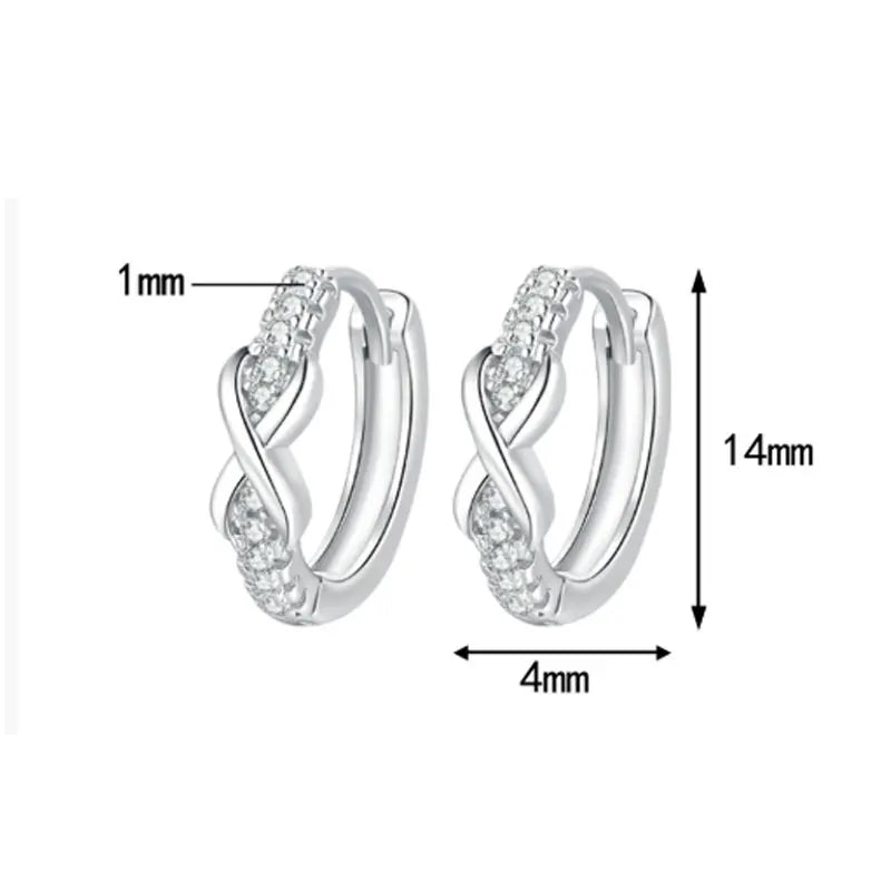 D VVS1 Full Moissanite Hoop Earring GRA Certified 925 Sterling Sliver Plated 18k Earrings for Women Party Gift Jewelry